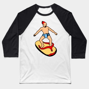 Slipper Surfer Baseball T-Shirt